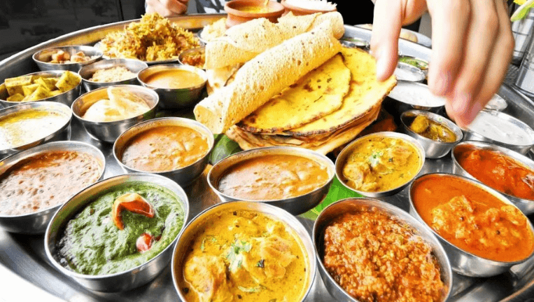 النمط المميز للطعام الهندي